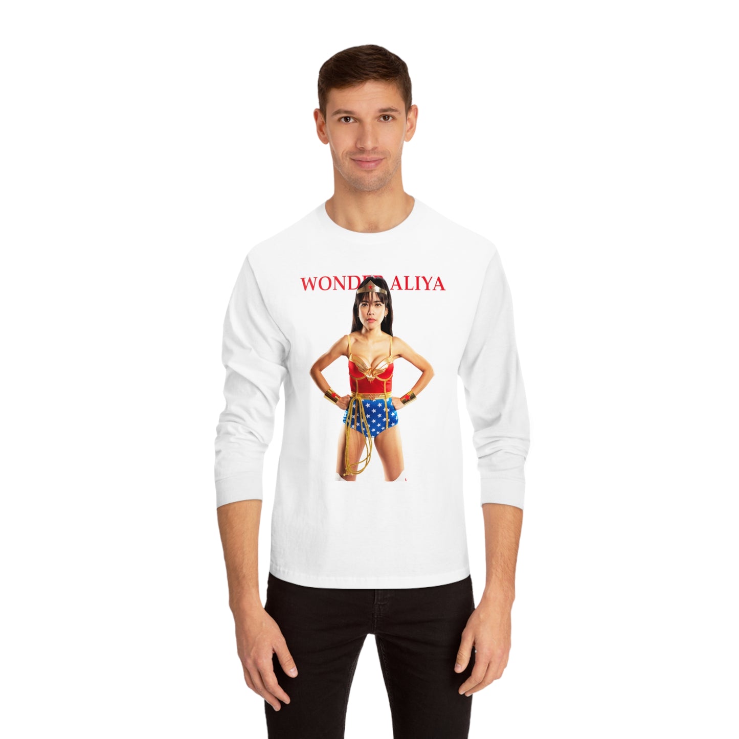 Wonder Aliya Long-sleeve T-shirt | Sexy cosplay (two-sided print)