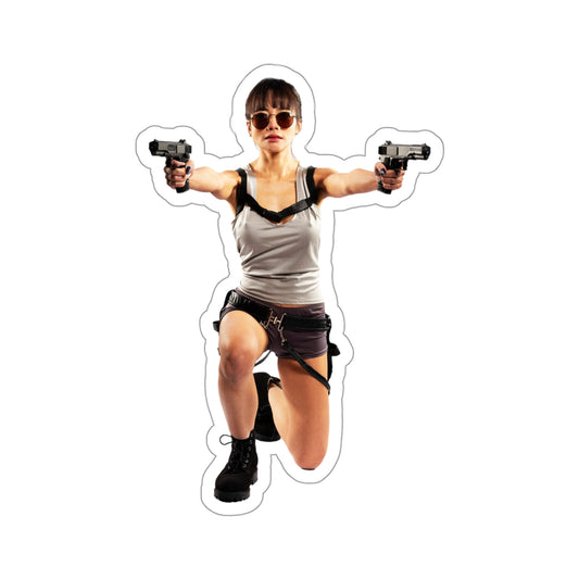 Aliya Croft kneeling pose stickers