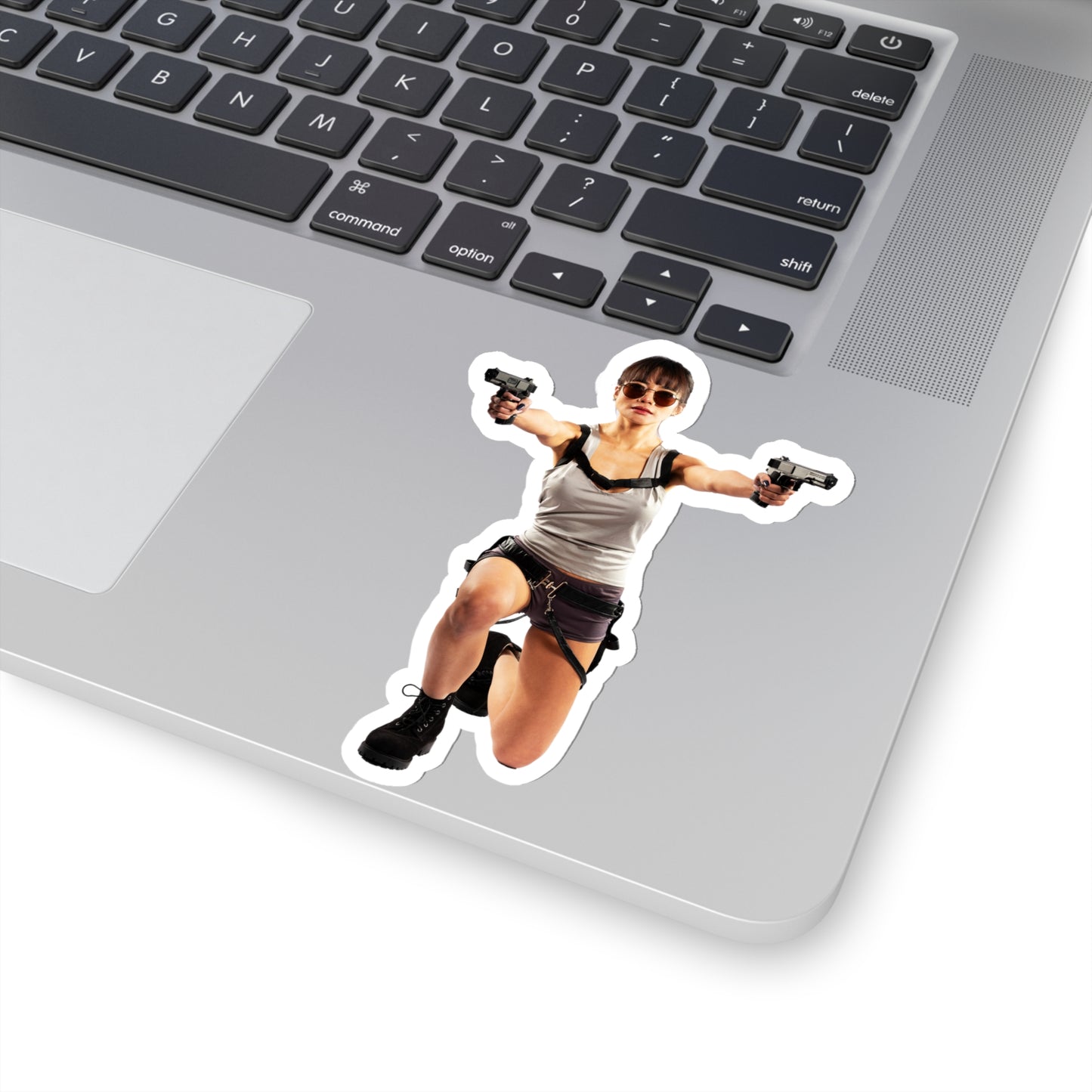 Aliya Croft kneeling pose stickers