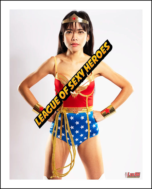 Wonder Woman cosplay print, classic pose by Aliya